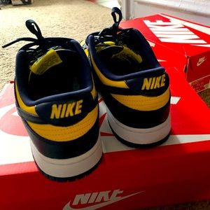 Nike Dunk Low Michigan, Size 9 Men’s